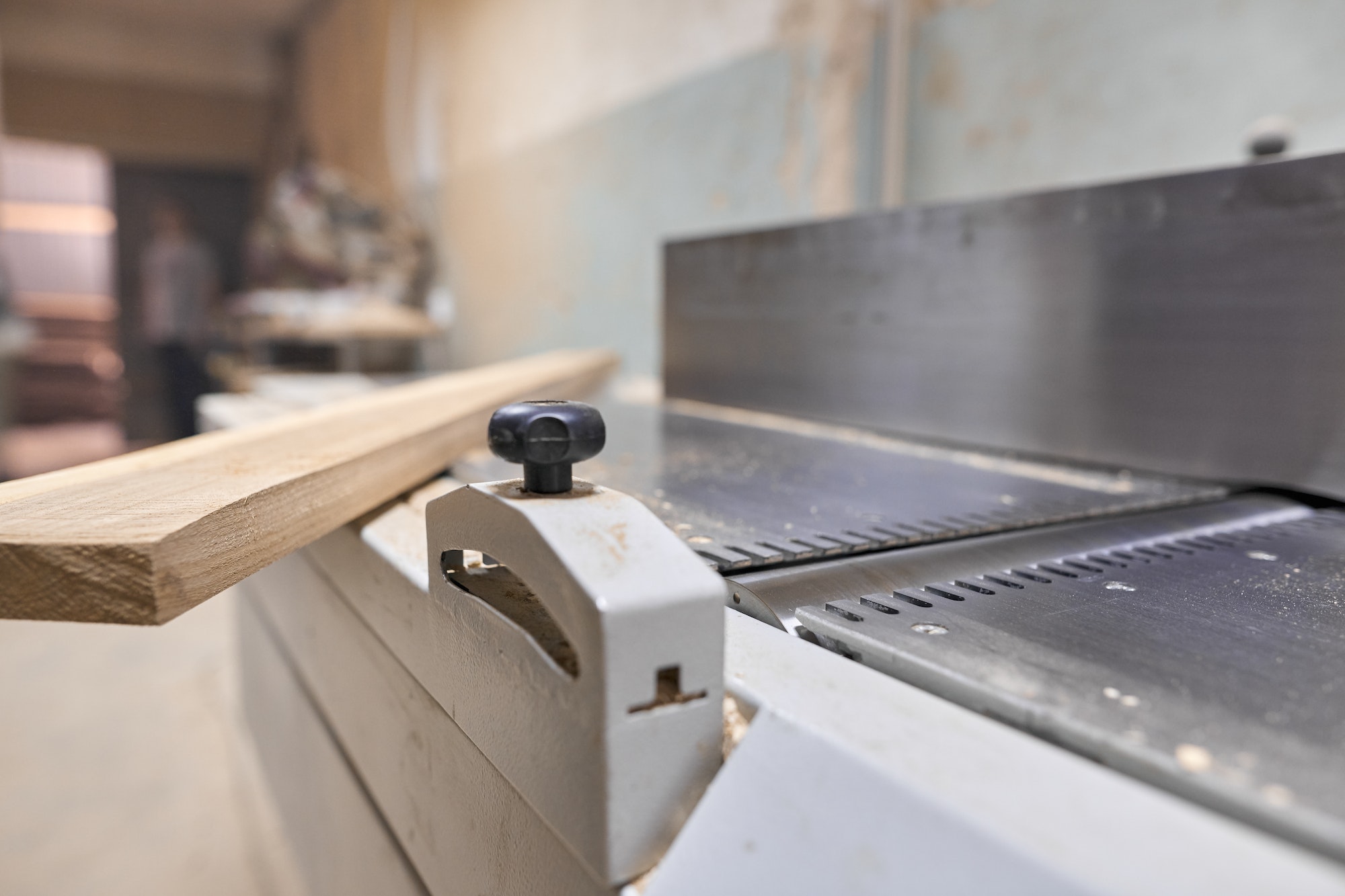 Background carpentry woodworking woodshop, machines and tools, wooden boards